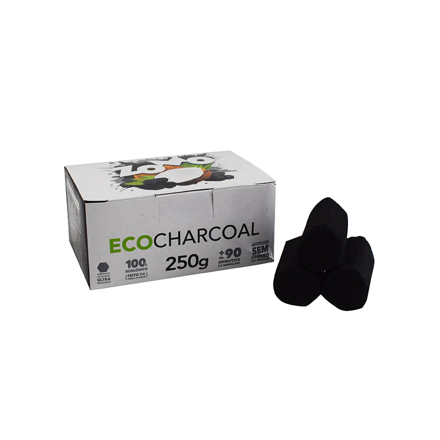 Carvão para Narguile Zomo Hexagonal 250g • FRETE GRÁTIS*