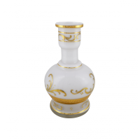 Base de Vidro HT Hookah Bottle Jumbo Médio - Branco