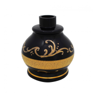 Base de Vidro HT Hookah Bottle Jumbinho Pequeno - Preto