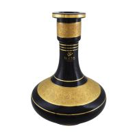 Base de Vidro Bless Hookah Lamp Arabesco Grande - Preto