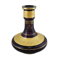 Base de Vidro Bless Hookah Lamp Arabesco Grande - Roxo