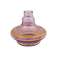 Base de Vidro MD Hookah Bottle Aladin Pequeno Frésia 2 - Rose