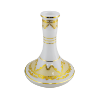 Vaso de Narguile MD Hookah Bottle Curve Médio Frésia 1 - Branco