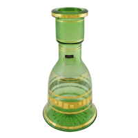 Base de Vaso Bohemia Czech Republic El Nefes 18k - Verde