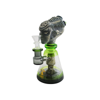 Bong de Vidro ABDZ Gold Pequeno Maori Kane 20cm - Green