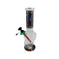 Bong de Vidro D&K Dengke Médio 30CM Transparente - Caveira