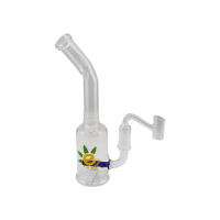 Bong de Vidro E ai Bateu de Óleo e Erva - 23 CM - Transparente 