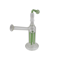 Bong De Vidro para Óleo e Erva com Difusor Verde 21cm