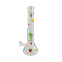Bong De Vidro Oikos Grande C/ Trava De Gelo 38cm