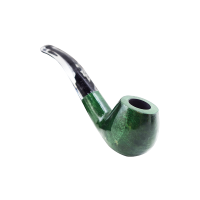 Cachimbo Pequeno Curvo de Madeira com Acrílico - Verde