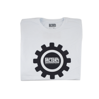 Camiseta Factory Tobacco Branco Preto