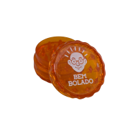Dichavador / Triturador Bem Bolado Policarbonato 4 CM Laranja Super Resistente Slim