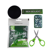 Kit 4i20 Maçarico Zengaz Seda Bem Bolado Hemp KS Filtro Smoking Menthol Tesoura Abduzido Cuia de Silicone - M27