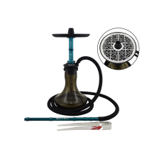 Narguile Sultan Hookah Temple SKMT - Azul Com Vaso Fumê