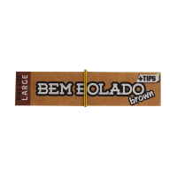 Papel Para Cigarro/Seda Bem Bolado Large Brown KS + Tips - 1 Uni