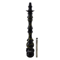 Stem Amazon Hookah Kaiser - Metal Preto - Madeira Onix 