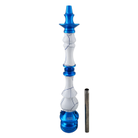 Stem Amazon Hookah Kaiser - Metal Azul - Madeira Onix 