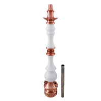 Stem Amazon Hookah Kaiser - Metal Rose - Madeira Branco