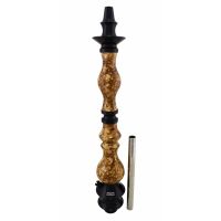 Stem Amazon Hookah Luxury - Metal Preto - Madeira Marmorizado Piopo