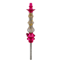 Stem Amazon Hookah Pride Cartier 24K Médio - Metal Rosa  - Resina White