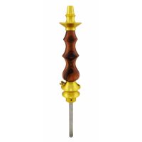 Stem Amazon Hookah Pride Médio  - Metal Gold - Madeira Red Wood