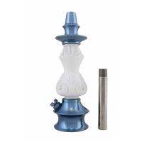 Stem Amazon Hookah Prime Colonial - Metal Azul-Madeira Branco- Pequeno