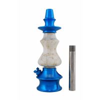 Stem Amazon Hookah Prime - Metal Azul Claro - Madeira Marmorizado Botticino