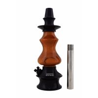 Stem Amazon Hookah Prime - Metal Black - Madeira Red Wood Pequeno