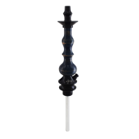 Stem Love Hookah Médio - Metal Preto - Madeira Azul Oxford