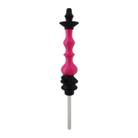 Stem Love Hookah Médio - Metal Preto - Madeira Rosa