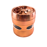 Dichavador 4 Partes Bronze com Armazenamento em Alumínio