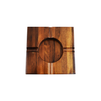 Cinzeiro de Madeira Encerado