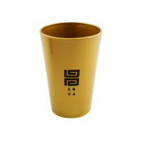 Copo para Tereré de Plástico Black Erva 350 ML - Dourado