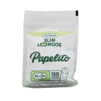 Filtro para Cigarro Papelito Slim Longo 5.3mm - C/120