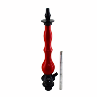 Stem Love Hookah Grande - Metal Preto - Madeira Vermelho