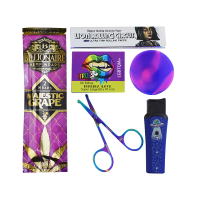 Kit 4i20 Blunt Billionaire Tesoura Abduzido Maçarico Zengaz Cuia de Silicone Piteira Bros Seda Lion Circus KS - M26